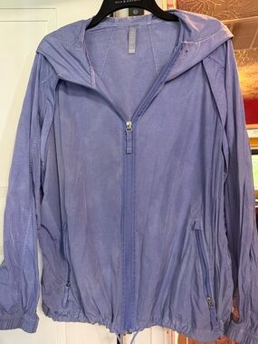 Athleta Light Purple Zip-Up Hooded Jacket